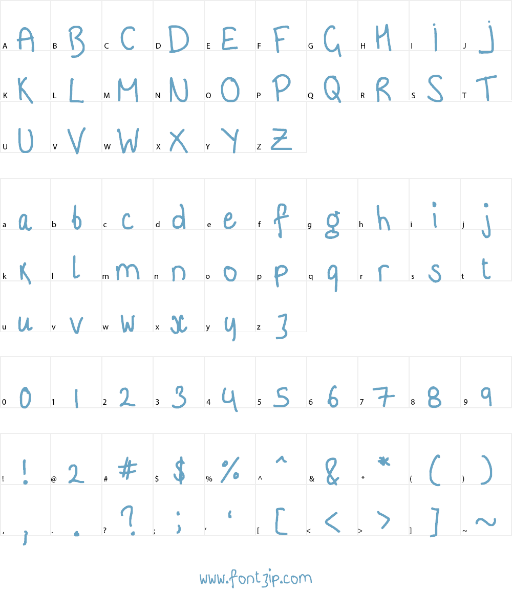 i think your beautiful too Font Character